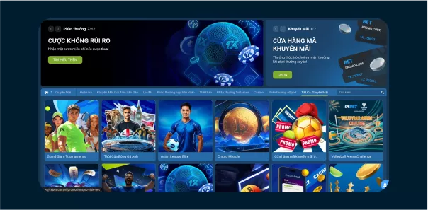 Ưu đãi chào mừng lên đến 2.500.000 VND cho người mới 1XBET